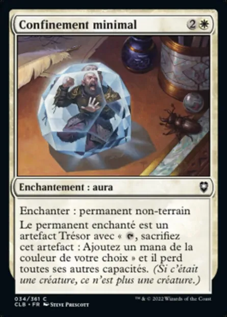 Confinement minimal, carte Magic CLB 34 — extension Commander Légendes : la bataille de la Porte de Baldur