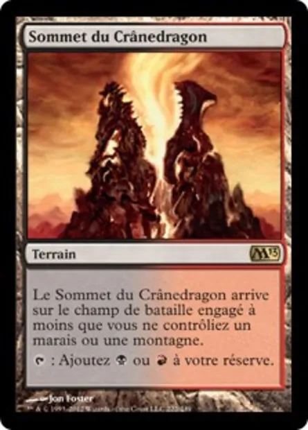 Sommet du Crânedragon, carte Magic M13 222 — extension Magic 2013