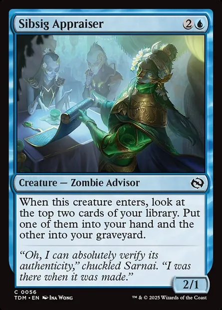 Sibsig Appraiser, Magic card TDM 56 — Tarkir: Dragonstorm set