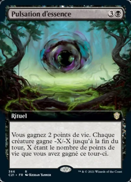Pulsation d'essence, carte Magic C21 366 — extension Commander 2021