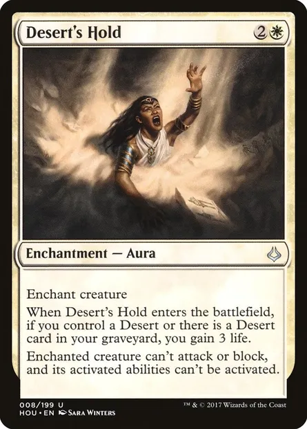 Desert's Hold, Magic card HOU 8 — Hour of Devastation set