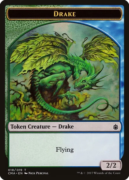 Drake, Magic card TCMA 18 — Commander Anthology Tokens set