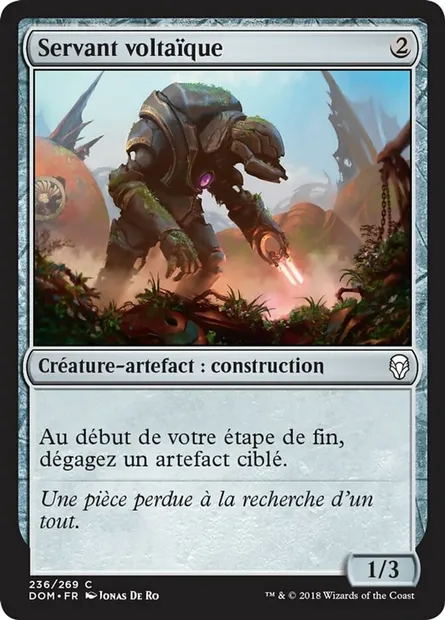 Servant voltaïque, carte Magic DOM 236 — extension Dominaria