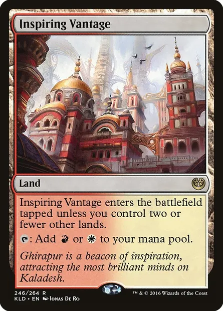 Inspiring Vantage, Magic card KLD 246 — Kaladesh set