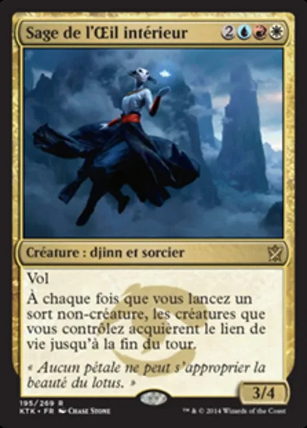 Sage de l'Œil intérieur, carte Magic KTK 195 — extension Les Khans de Tarkir
