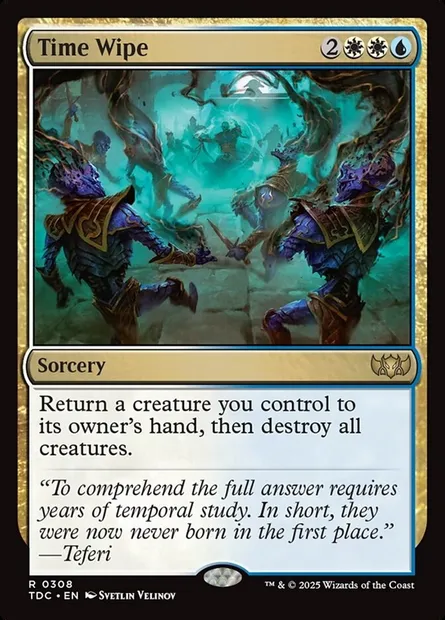 Time Wipe, Magic card TDC 308 — Tarkir: Dragonstorm Commander set