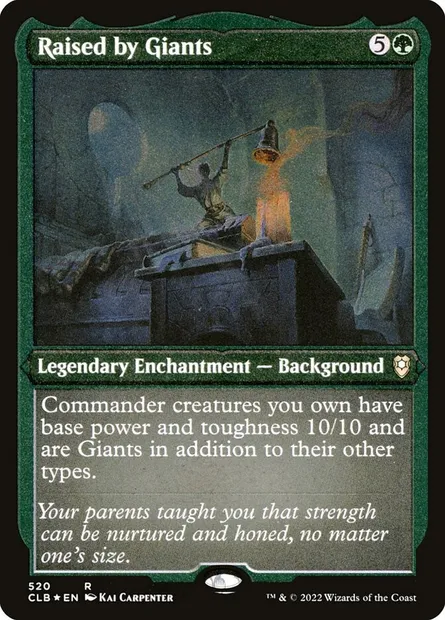 Raised by Giants, Magic card CLB 520 — Commander Legends: Battle for Baldur's Gate set