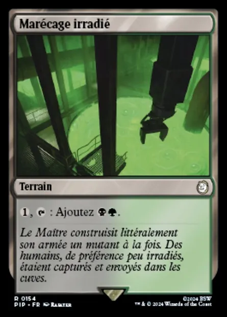 Marécage irradié, carte Magic PIP 154 — extension Fallout