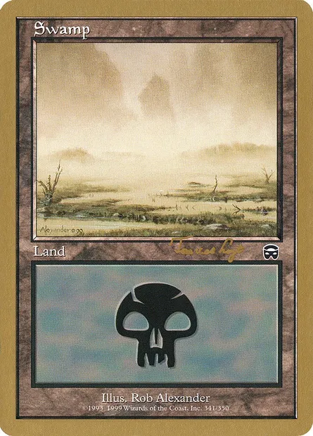 Swamp, Magic card WC01 tvdl341 — World Championship Decks 2001 set