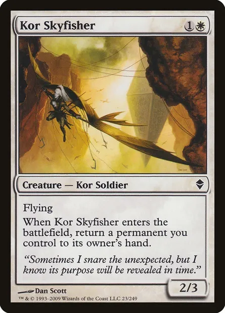 Kor Skyfisher, Magic card ZEN 23 — Zendikar set