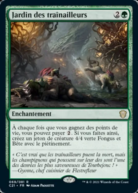 Jardin des traînailleurs, carte Magic C21 69 — extension Commander 2021