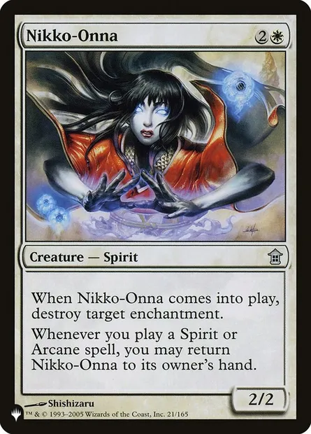Nikko-Onna, Magic card PLST SOK-21 — The List set