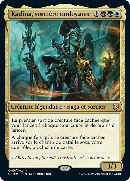 Kadina, sorcière ondoyante, carte Magic C19 45 — extension Commander 2019