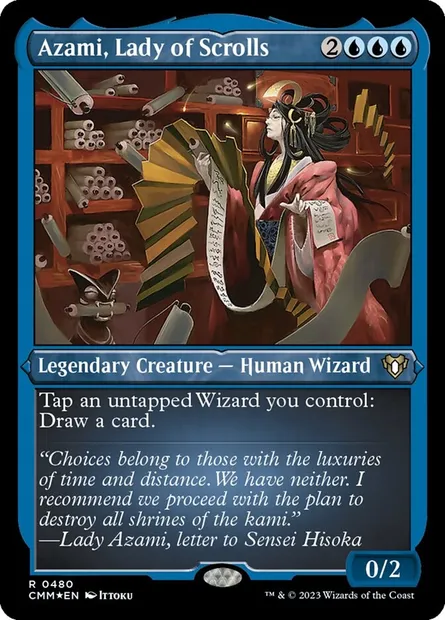 Azami, Lady of Scrolls, Magic card CMM 480 — Commander Masters set