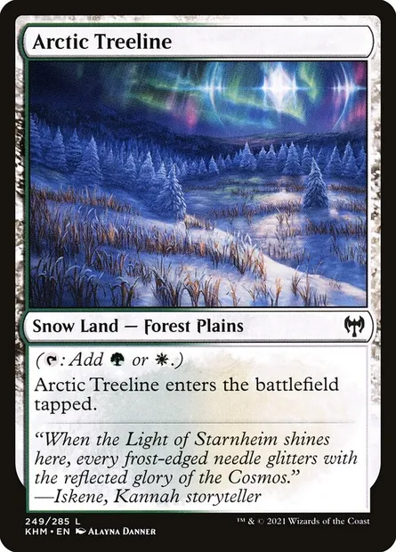Arctic Treeline, Magic card KHM 249 — Kaldheim set