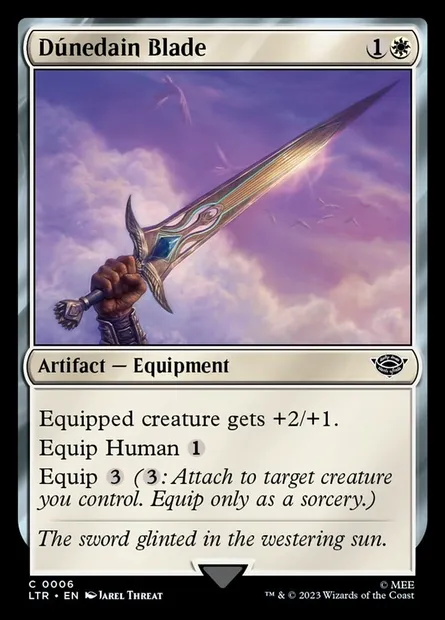 Dúnedain Blade, Magic card LTR 6 — The Lord of the Rings: Tales of Middle-earth set
