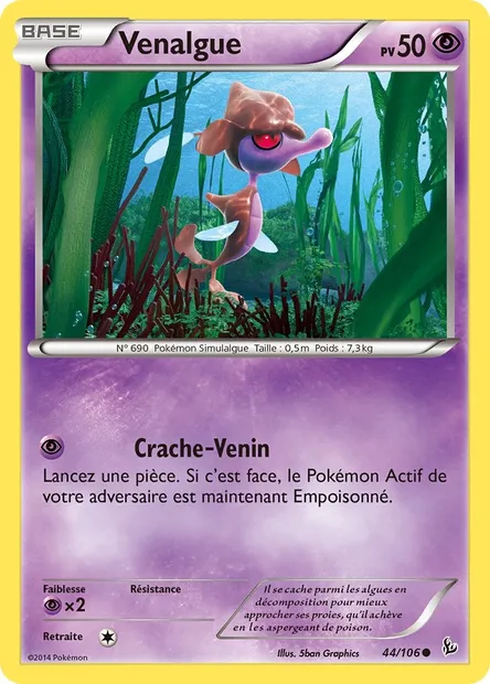 Venalgue, carte Pokémon FLF 44 — extension Étincelles