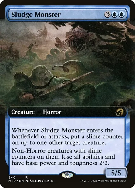 Sludge Monster, Magic card MID 340 — Innistrad: Midnight Hunt set