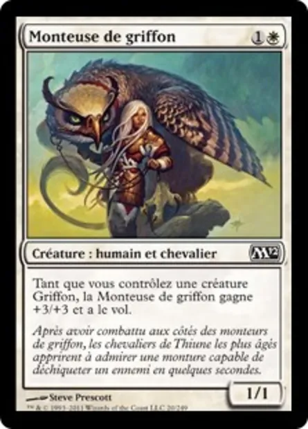 Monteuse de griffon, carte Magic M12 20 — extension Magic 2012