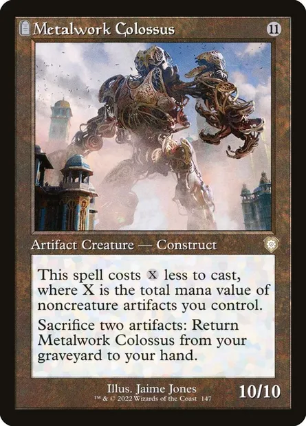 Metalwork Colossus, Magic card BRC 147 — The Brothers' War Commander set