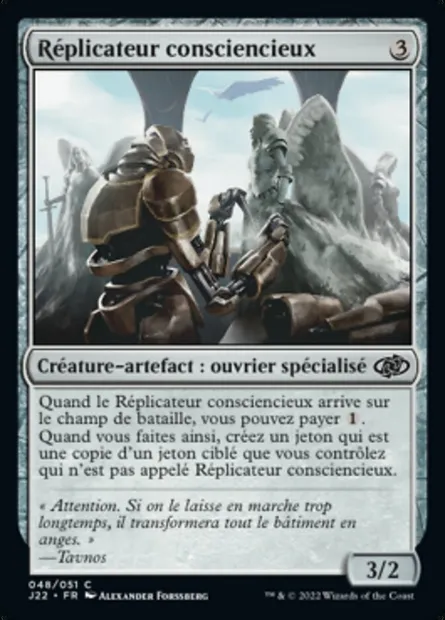 Réplicateur consciencieux, carte Magic J22 48 — extension Jumpstart 2022