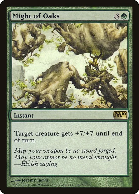 Might of Oaks, Magic card M10 192 — Magic 2010 set