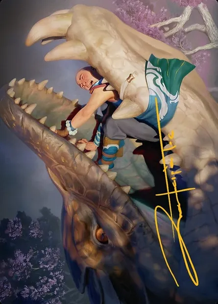 Jaws of Defeat // Jaws of Defeat, Magic card ATDM 53 — Tarkir: Dragonstorm Art Series set