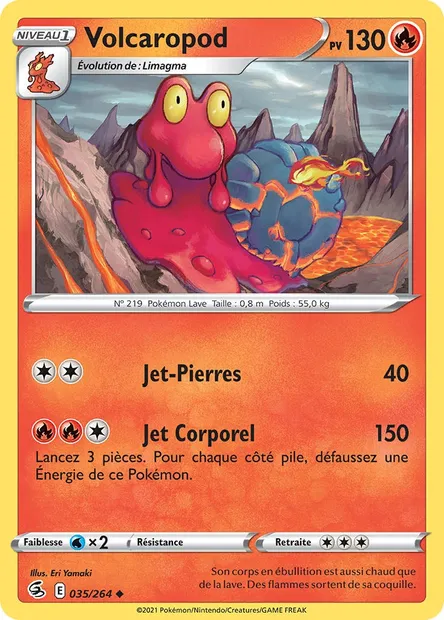 Volcaropod, carte Pokémon FST 35 — extension Poing de Fusion
