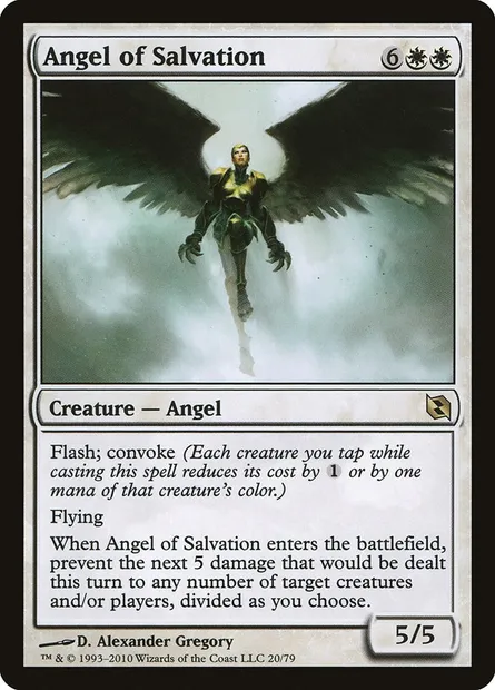 Ange du salut, carte Magic DDF 20 — extension Duel Decks: Elspeth vs. Tezzeret