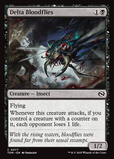 Delta Bloodflies, Magic card TDM 77 — Tarkir: Dragonstorm set