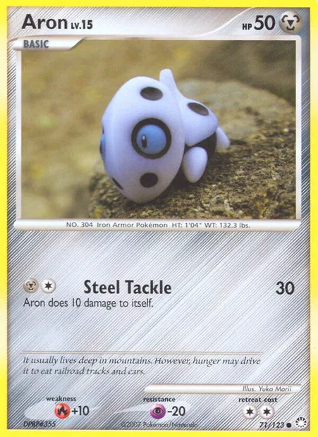 Aron, Pokémon card MT 71 — Mysterious Treasures set