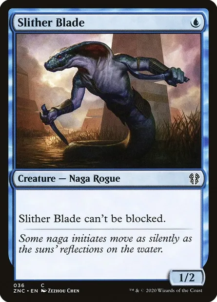 Slither Blade, Magic card ZNC 36 — Zendikar Rising Commander set