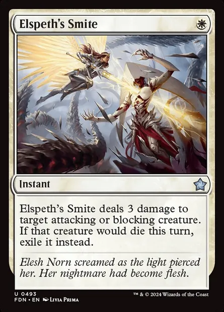 Elspeth's Smite, Magic card FDN 493 — Foundations set