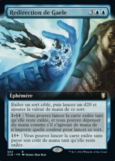 Redirection de Gaele, carte Magic CLB 563 — extension Commander Légendes : la bataille de la Porte de Baldur