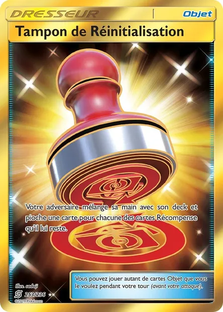 Tampon de Réinitialisation, carte Pokémon UNM 253 — extension Harmonie des Esprits
