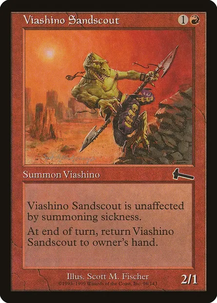 Viashino Sandscout, Magic card ULG 96 — Urza's Legacy set