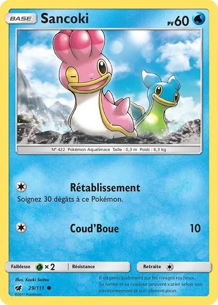 Sancoki, carte Pokémon CIN 29 — extension Invasion Carmin