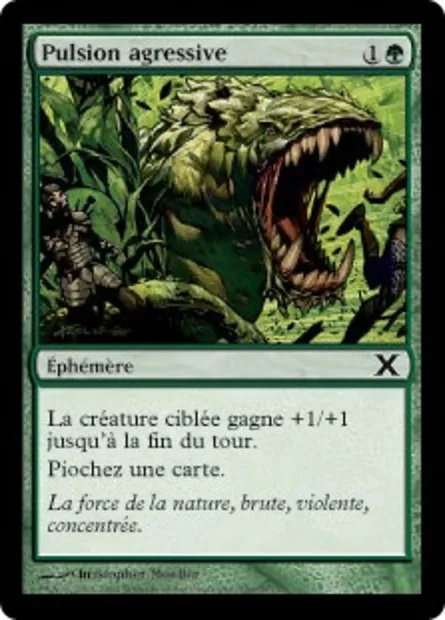Pulsion agressive, carte Magic 10E 250 — extension Dixième édition