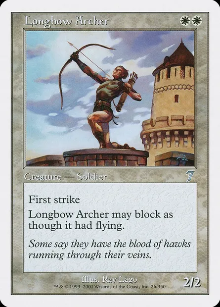 Longbow Archer, Magic card 7ED 26 — Seventh Edition set