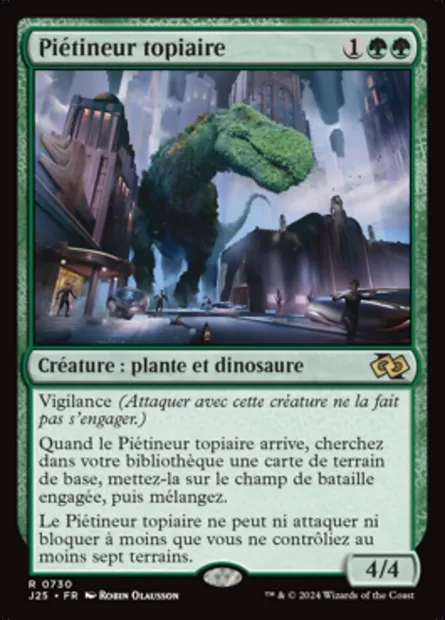 Piétineur topiaire, carte Magic J25 730 — extension Foundations Jumpstart
