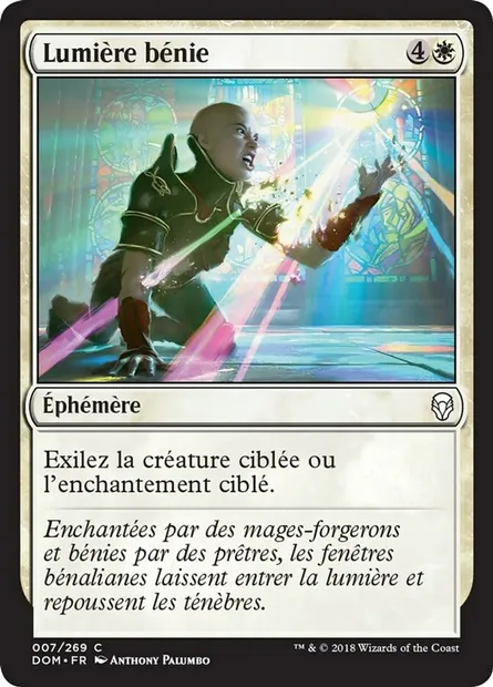 Lumière bénie, carte Magic DOM 7 — extension Dominaria