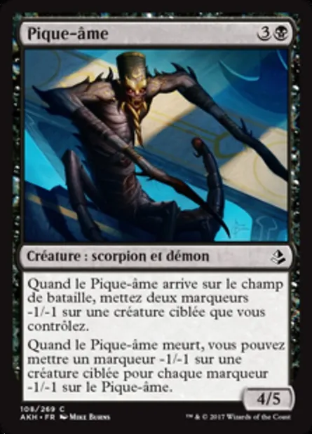 Pique-âme, carte Magic AKH 108 — extension Amonkhet