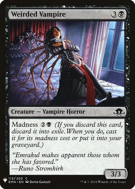 Weirded Vampire, Magic card PLST EMN-113 — The List set