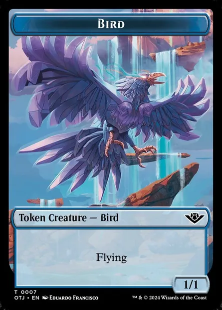 Bird, carte Magic TOTJ 7 — extension Outlaws of Thunder Junction Tokens