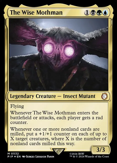 The Wise Mothman, Magic card PIP 532 — Fallout set