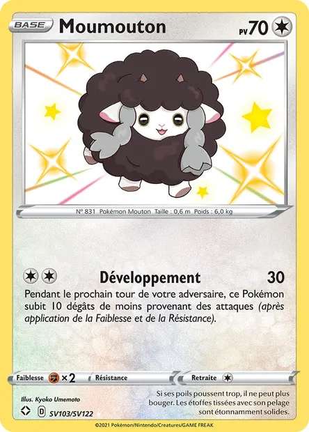 Moumouton, carte Pokémon SHF SV103 — extension Destinées Radieuses