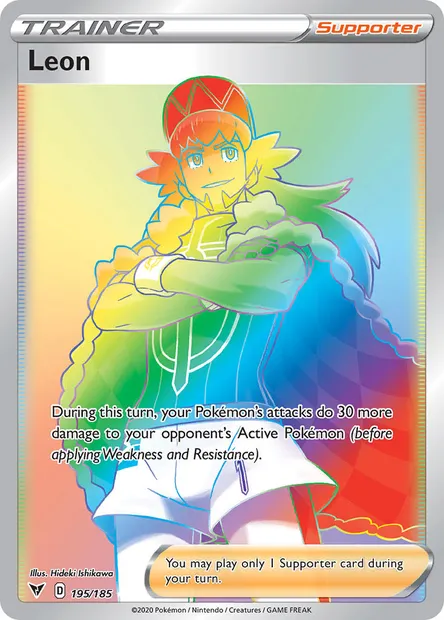 Leon, Pokémon card VIV 195 — Vivid Voltage set