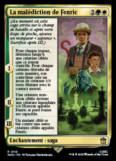 La malédiction de Fenric, carte Magic WHO 118 — extension Doctor Who