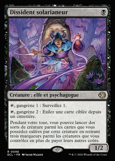 Dissident solarianeur, carte Magic ECL 98 — extension Lorwyn Eclipsed
