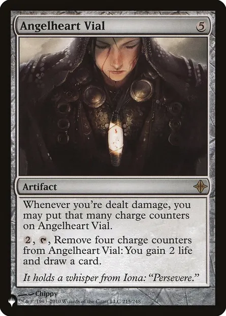Angelheart Vial, Magic card PLST ROE-215 — The List set